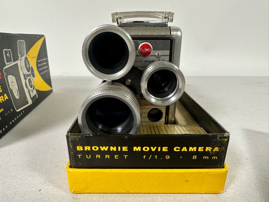 Kodak Brownie 8mm Movie Camera With Original Box And Manual 3-Lens [Photo 5]