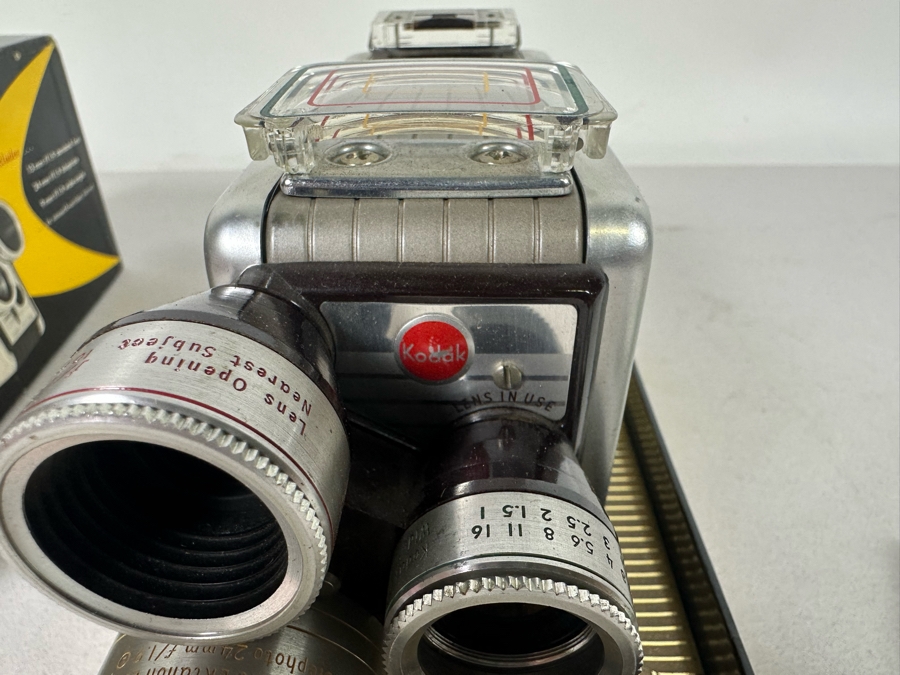Kodak Brownie 8mm Movie Camera With Original Box And Manual 3-Lens [Photo 7]
