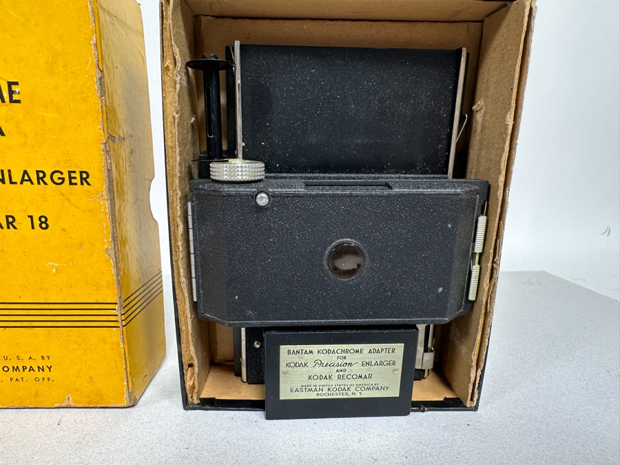 Vintage Kodak Pony 135 Film Camera, Bantam Kodachrome Adapter A For Kodak Precision Enlarger And Vintage Camera Style Lighter [Photo 8]