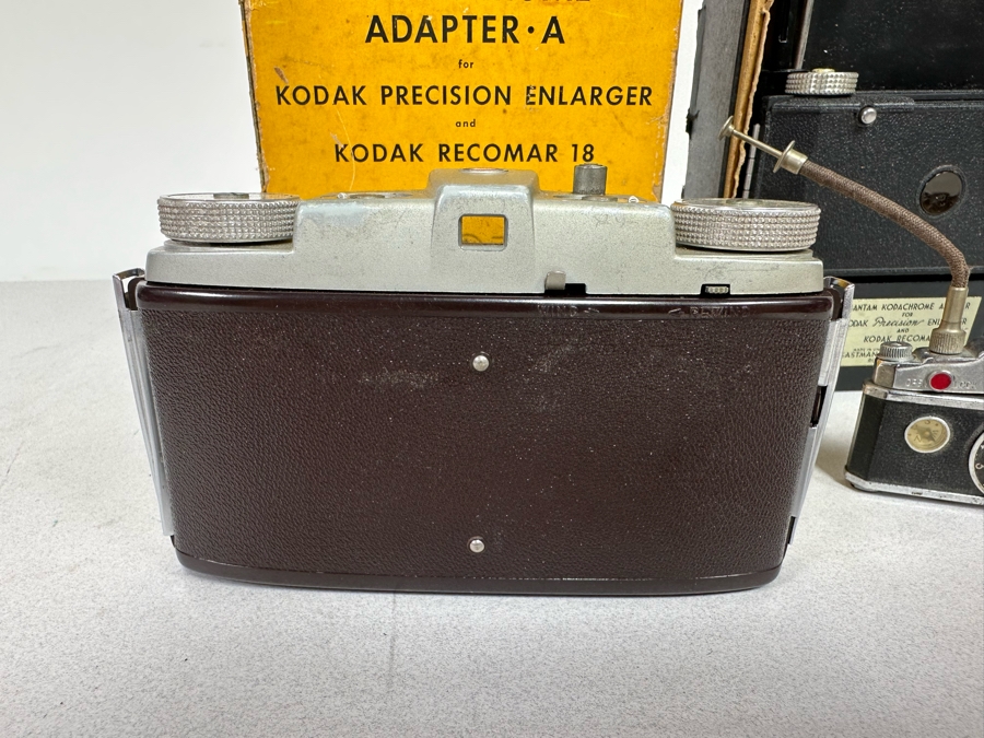 Vintage Kodak Pony 135 Film Camera, Bantam Kodachrome Adapter A For Kodak Precision Enlarger And Vintage Camera Style Lighter [Photo 6]