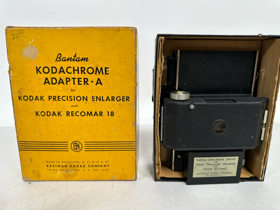 Vintage Kodak Pony 135 Film Camera, Bantam Kodachrome Adapter A For Kodak Precision Enlarger And Vintage Camera Style Lighter [Photo 7]
