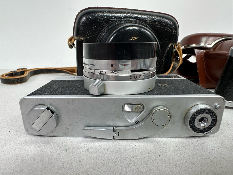 Vintage Canon Canonet Film Camera With EE Electric Eye Lens And Vintage German Altissa Altix Film Camera [Photo 11]