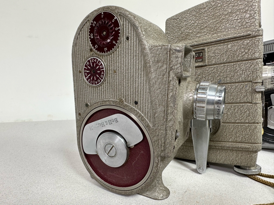 3 Vintage Movie Film Cameras: Yashica-8 Motion Film Camera And A Pair Of Bell & Howell Motion Film Cameras  [Photo 4]