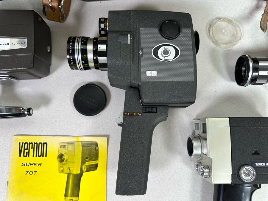 Collection Of Four Vintage Movie Motion Film Cameras [Photo 5]