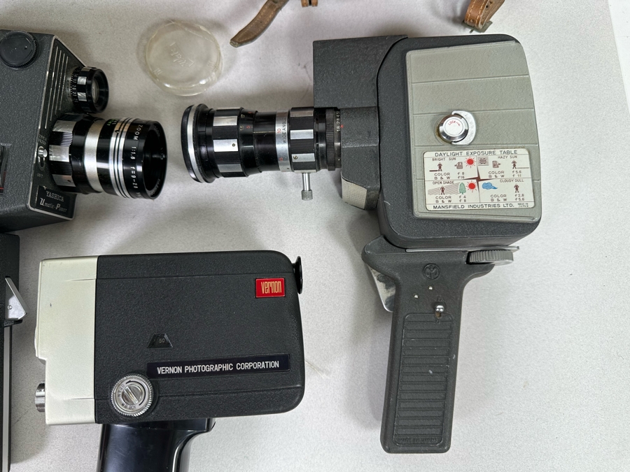 Collection Of Four Vintage Movie Motion Film Cameras [Photo 12]