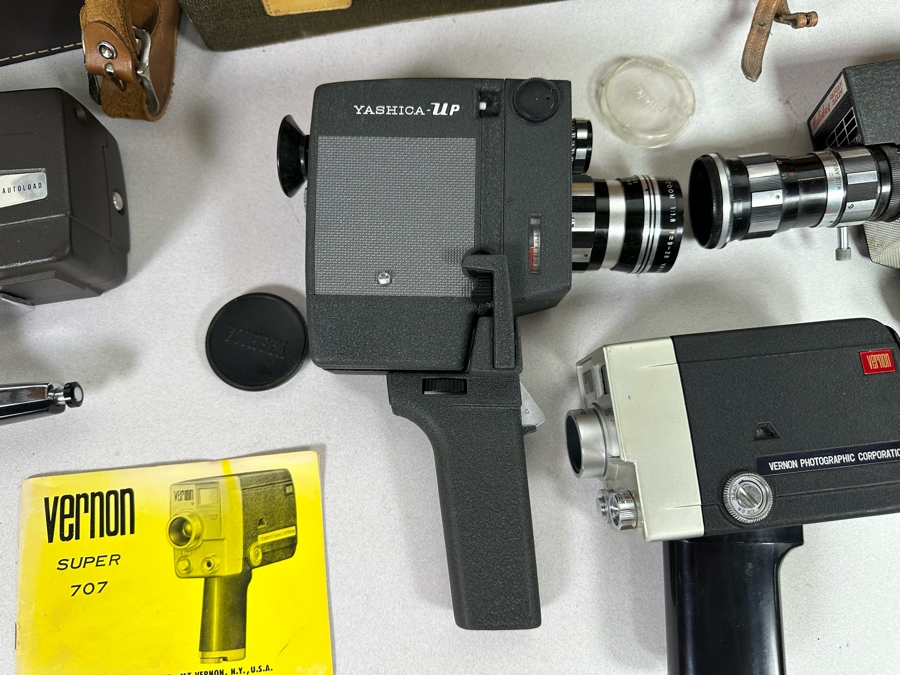 Collection Of Four Vintage Movie Motion Film Cameras [Photo 10]