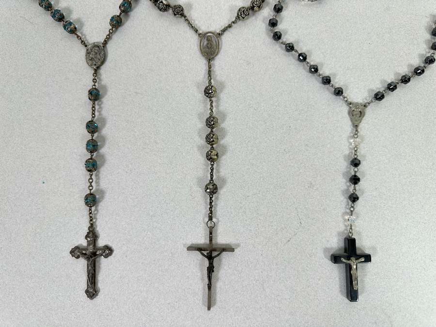 Set Of Three Vintage Rosaries [Photo 2]