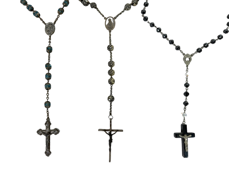 Set Of Three Vintage Rosaries