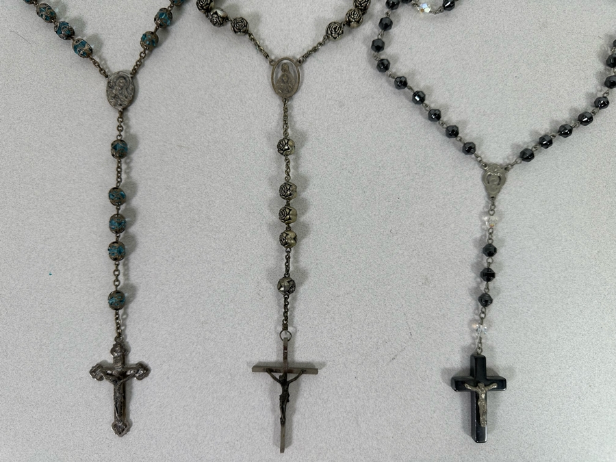 Set Of Three Vintage Rosaries [Photo 3]
