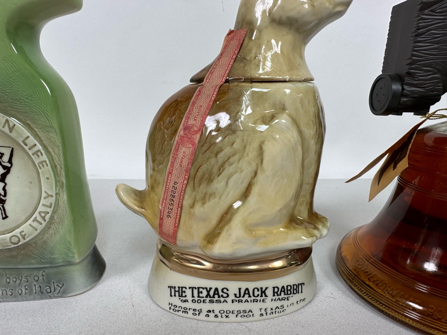 Pair Of Vintage Jim Beam Liquor Decanters And Lejon Brandy Bicentennial Commemorative Bottle [Photo 13]