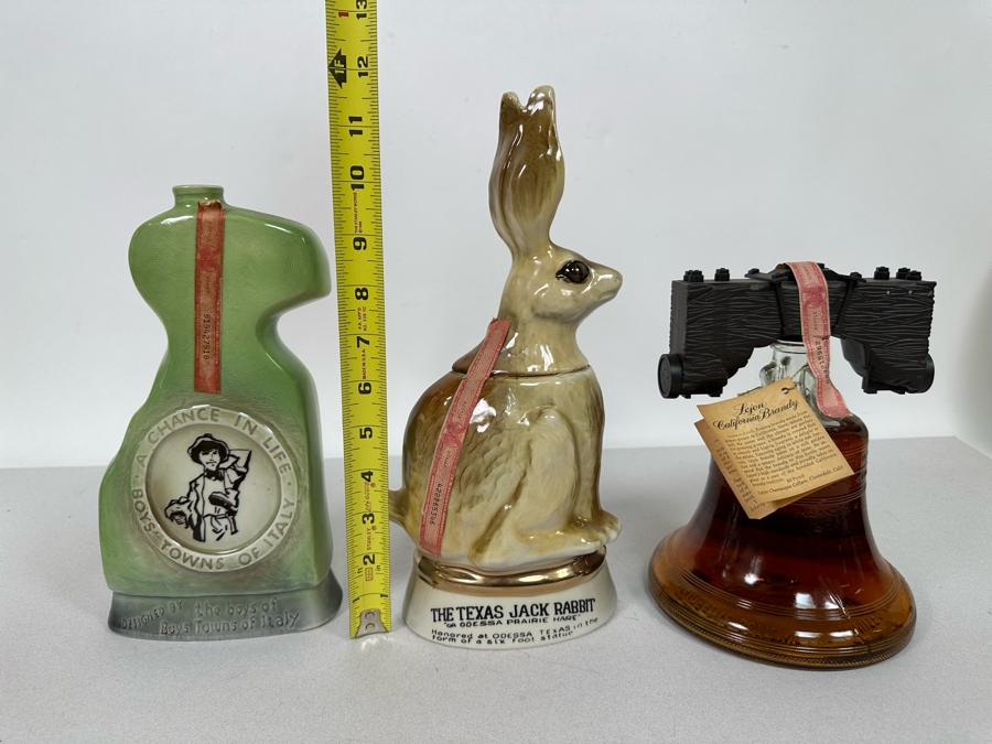 Pair Of Vintage Jim Beam Liquor Decanters And Lejon Brandy Bicentennial Commemorative Bottle [Photo 19]