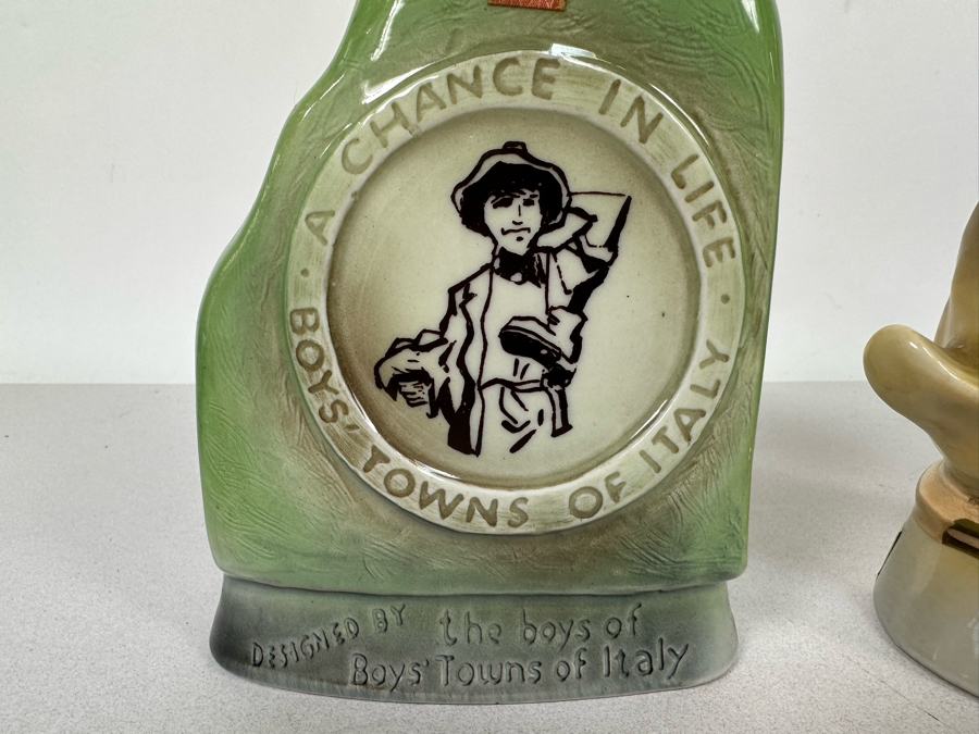 Pair Of Vintage Jim Beam Liquor Decanters And Lejon Brandy Bicentennial Commemorative Bottle [Photo 11]