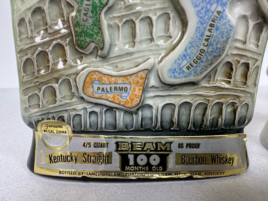 Pair Of Vintage Jim Beam Liquor Decanters And Lejon Brandy Bicentennial Commemorative Bottle [Photo 7]