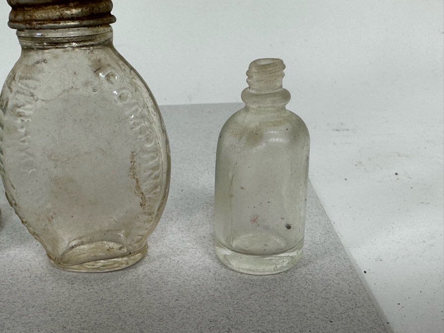 Collection Of Old Glass Bottles 11.5H-2H [Photo 8]