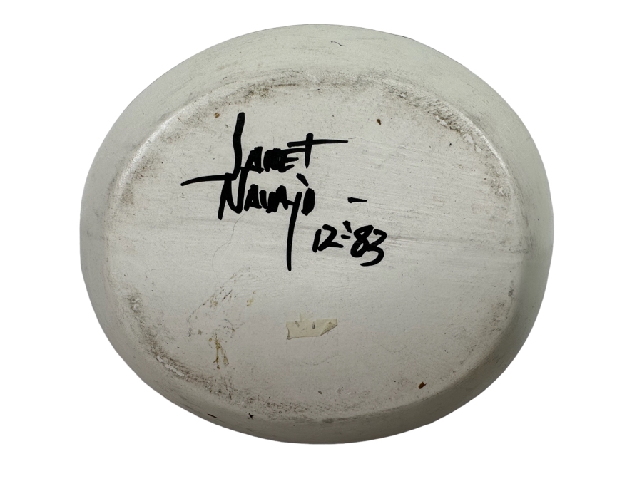 Vintage Native American Navajo Wedding Vase Signed 5.5W X 8H