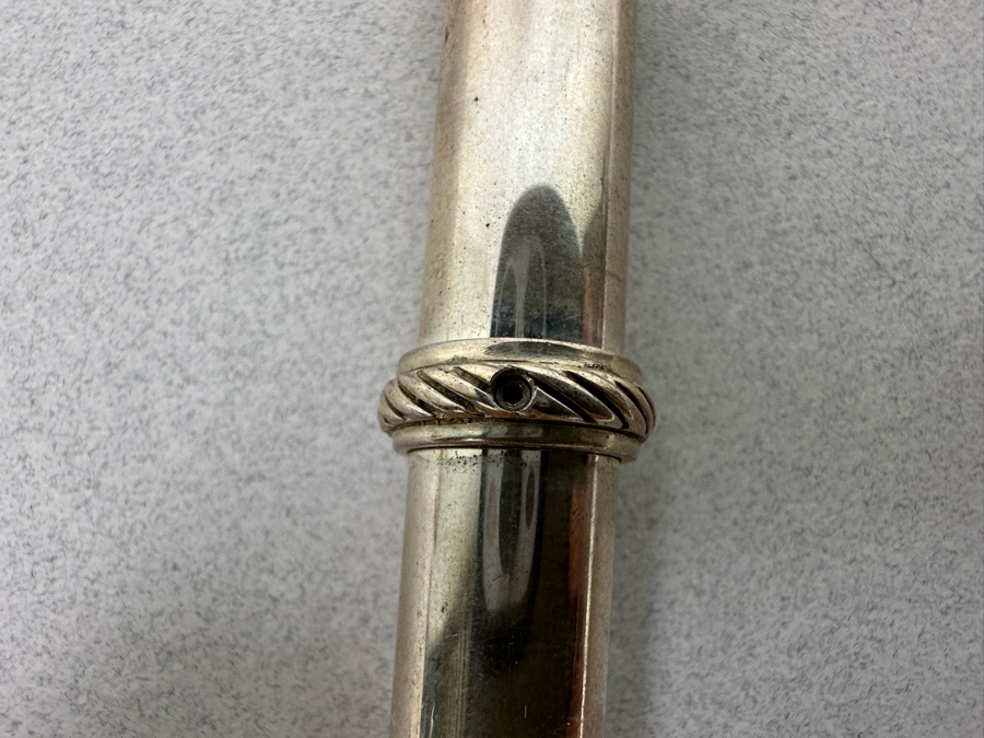 Vintage Sterling Silver Jewish Mezuzah 5.5L 42g [Photo 10]