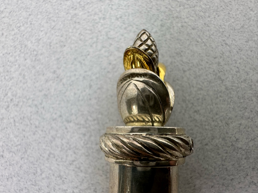 Vintage Sterling Silver Jewish Mezuzah 5.5L 42g [Photo 8]