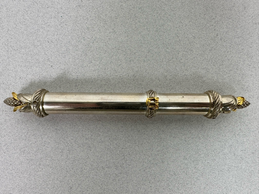 Vintage Sterling Silver Jewish Mezuzah 5.5L 42g [Photo 5]