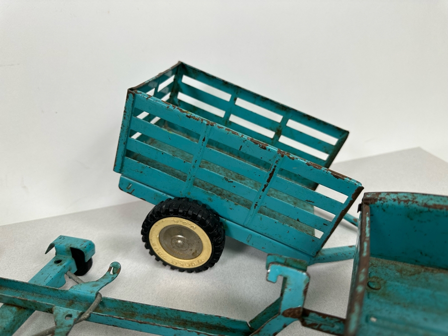 Collectionn Of Vintage Metal Tonka Trucks Cars With Trailers [Photo 5]