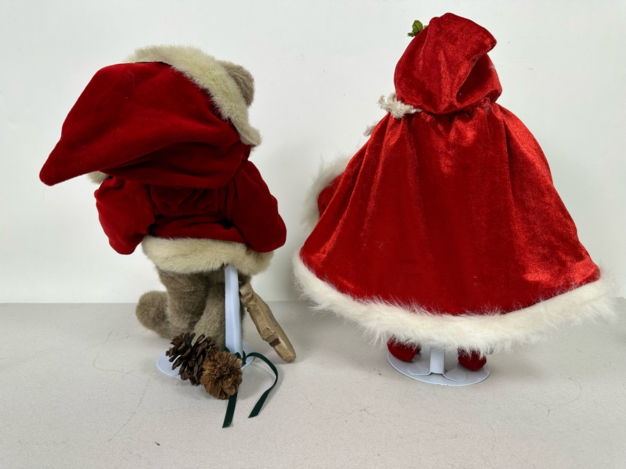 Limited Edition J.B. Bean Christmas Bear And Brinn's 1990 Santa Claus 15H [Photo 12]