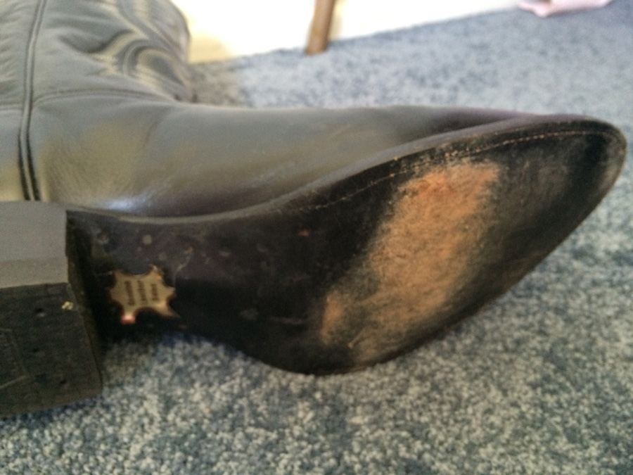 Tony Lama Black Cowboy Boots Size 13 [Photo 9]