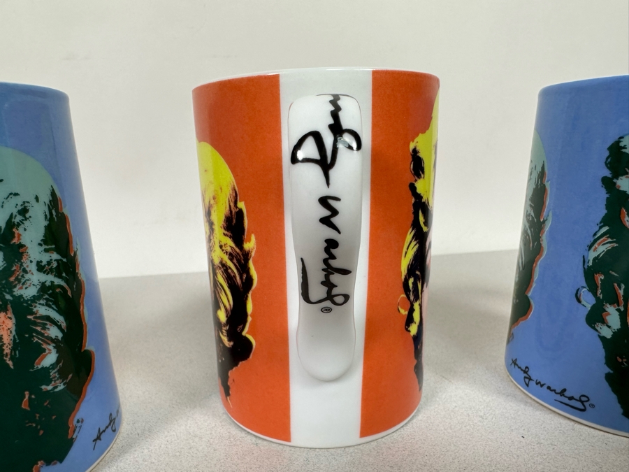 Set Of Four Andy Warhol Marilyn Monroe Coffee Cups Mugs By Block [Photo 7]