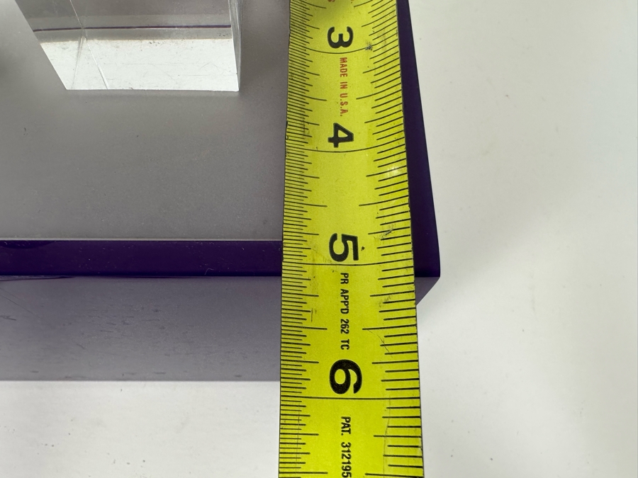 Set Of Three Art Glass Balls With Lucite Display Stand 10.25W X 5D X 7H [Photo 26]