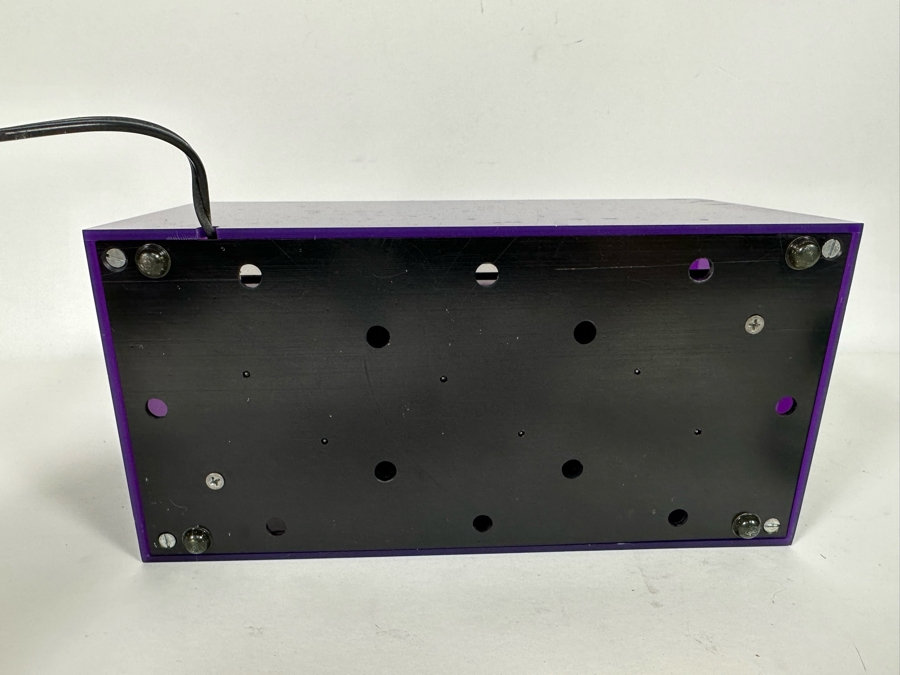 Set Of Three Art Glass Balls With Lucite Display Stand 10.25W X 5D X 7H [Photo 22]