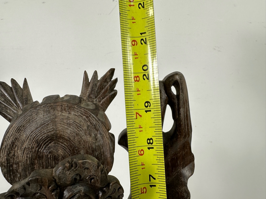 Vintage Hand Carved Wooden Balinese Sculpture From Indonesia 20H [Photo 12]