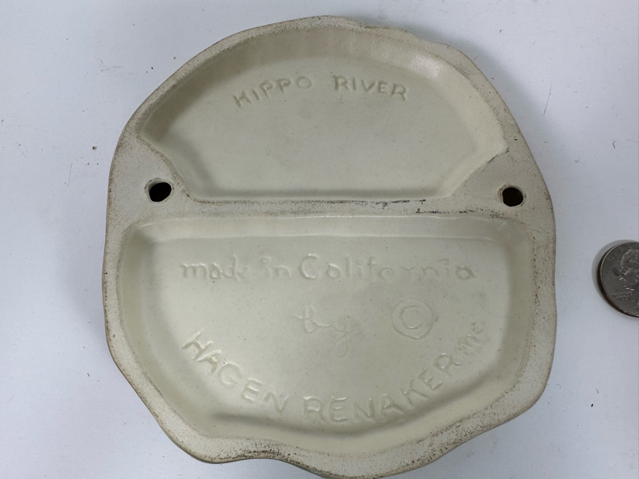 Hagen Renaker California Hippo River With Pair Of Miniature Hippos [Photo 8]