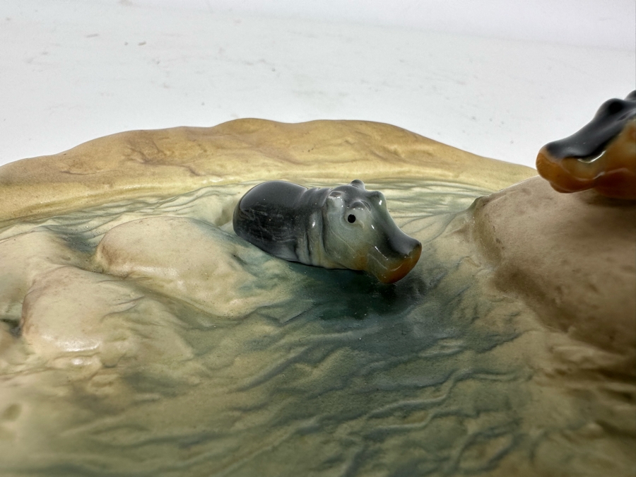 Hagen Renaker California Hippo River With Pair Of Miniature Hippos [Photo 6]