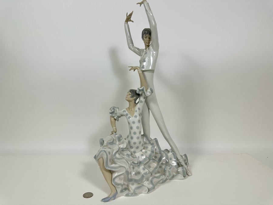 Lladro 'Flamenco Dancers' Porcelain Figurine 20H [Photo 5]