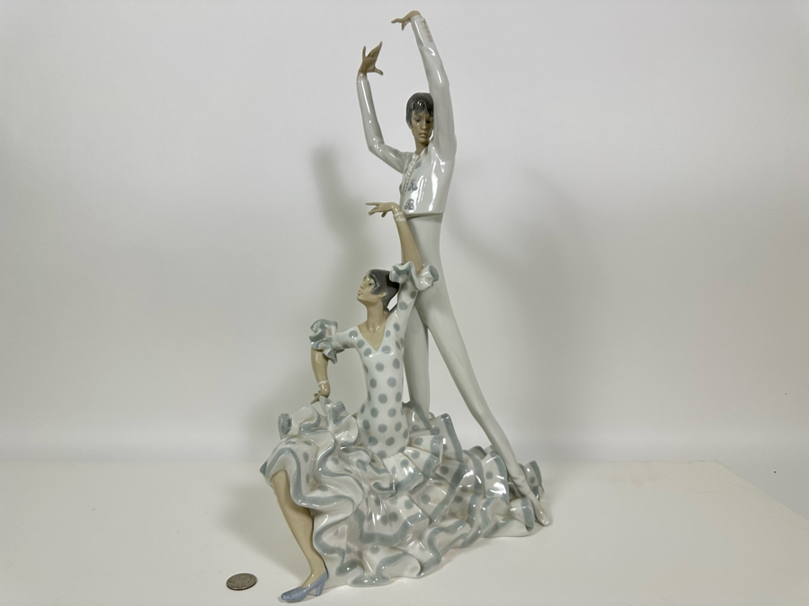 Lladro 'Flamenco Dancers' Porcelain Figurine 20H [Photo 7]