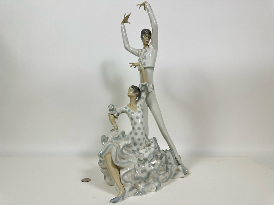 Lladro 'Flamenco Dancers' Porcelain Figurine 20H [Photo 2]