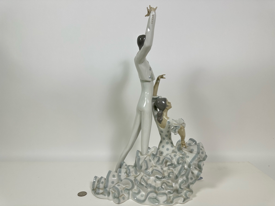 Lladro 'Flamenco Dancers' Porcelain Figurine 20H [Photo 13]