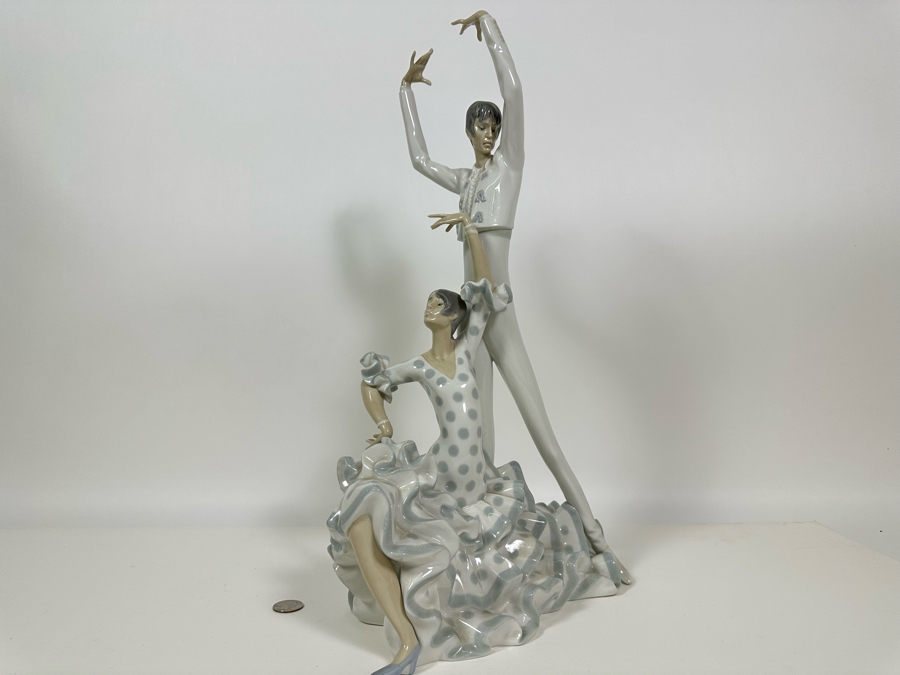 Lladro 'Flamenco Dancers' Porcelain Figurine 20H [Photo 3]