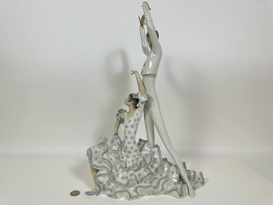 Lladro 'Flamenco Dancers' Porcelain Figurine 20H [Photo 8]