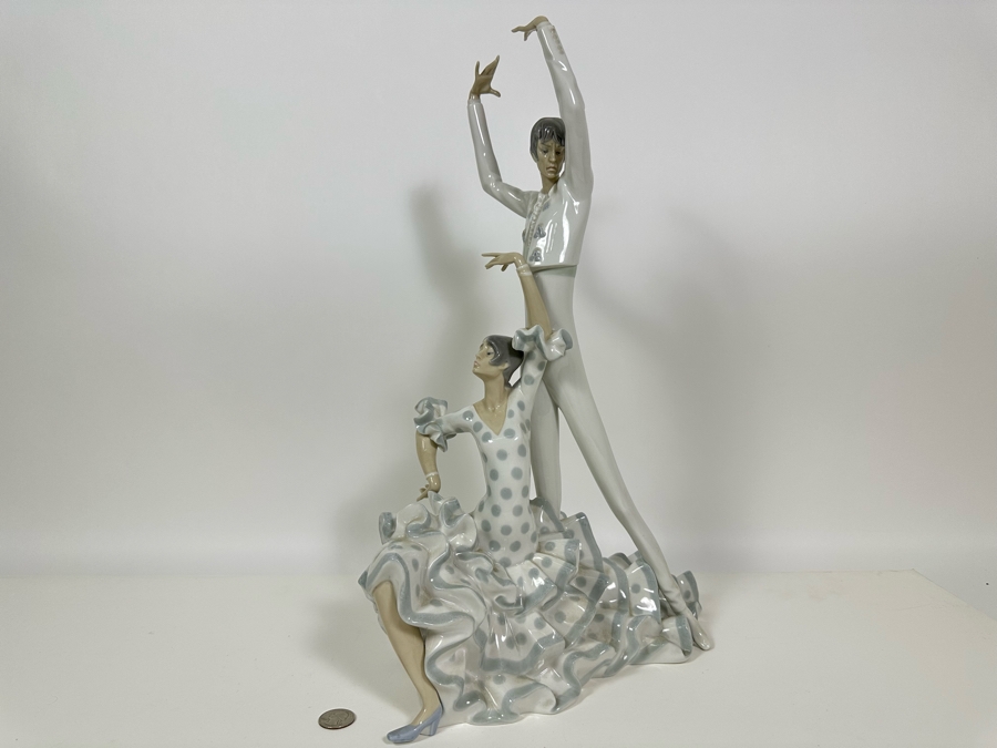 Lladro 'Flamenco Dancers' Porcelain Figurine 20H [Photo 4]