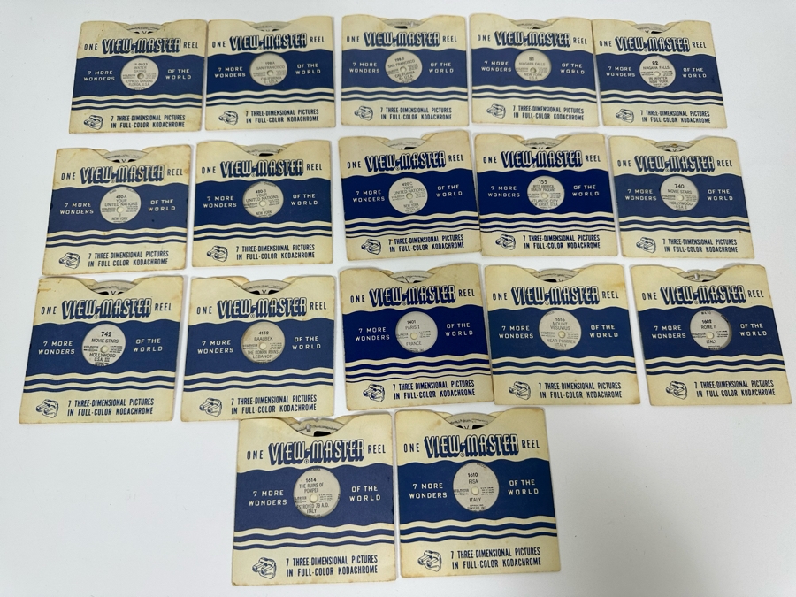 Vintage View-Master With Reels Of Water Skiing, San Francisco, Miss America Beauty Pageant, Movie Stars, Italy And More [Photo 6]