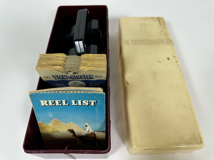 Vintage View-Master With Reels Of Water Skiing, San Francisco, Miss America Beauty Pageant, Movie Stars, Italy And More [Photo 3]