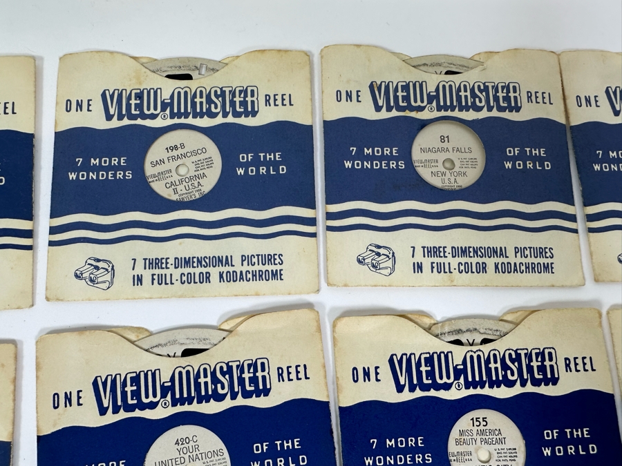 Vintage View-Master With Reels Of Water Skiing, San Francisco, Miss America Beauty Pageant, Movie Stars, Italy And More [Photo 8]