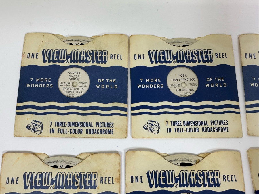 Vintage View-Master With Reels Of Water Skiing, San Francisco, Miss America Beauty Pageant, Movie Stars, Italy And More [Photo 7]