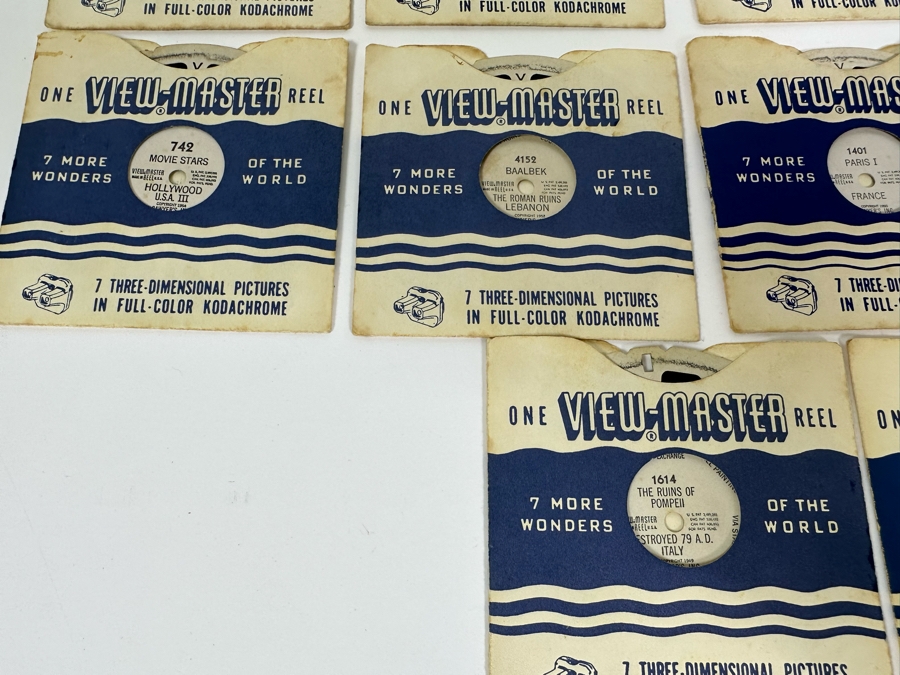 Vintage View-Master With Reels Of Water Skiing, San Francisco, Miss America Beauty Pageant, Movie Stars, Italy And More [Photo 12]