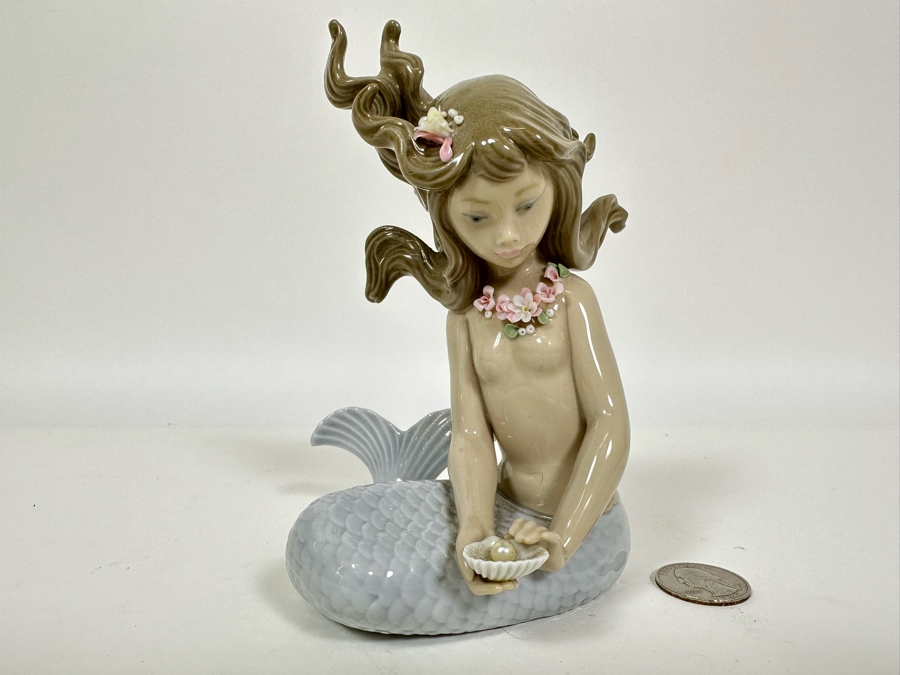 Lladro 'Mirage Mermaid' Porcelain Figurine with Box 6H [Photo 5]
