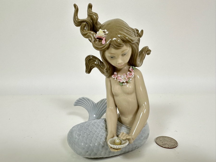 Lladro 'Mirage Mermaid' Porcelain Figurine with Box 6H [Photo 6]