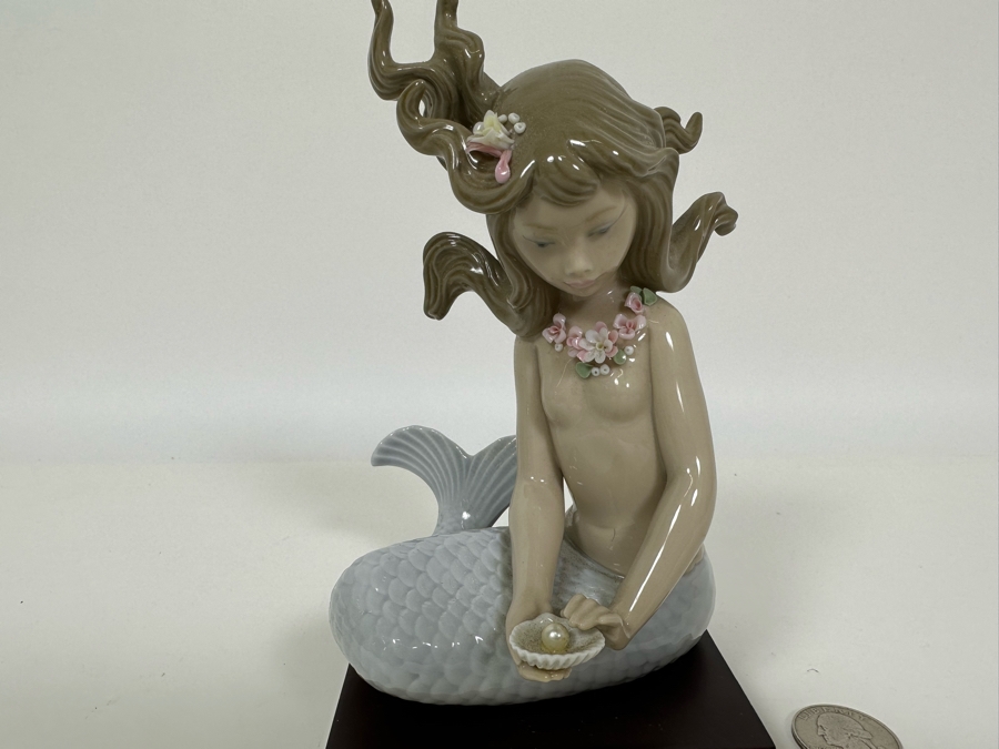 Lladro 'Mirage Mermaid' Porcelain Figurine with Box 6H [Photo 4]