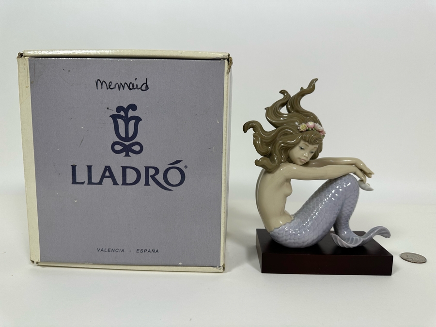 Lladro 'Illusion Mermaid' Porcelain Figurine with Box 6.5H [Photo 16]