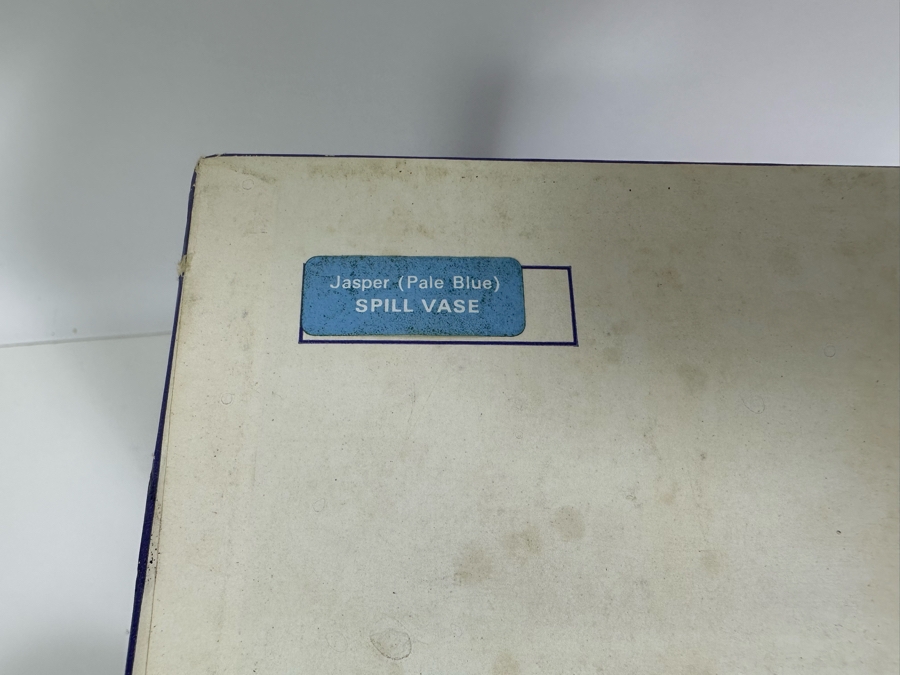 Lot of Vintage Wedgwood Jasperware Pale Blue Bowl, Spill Vase with Box and Cupid Vase 3.75H, 6.5H and 4.5H [Photo 17]