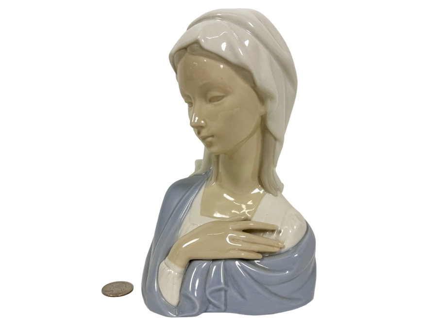 Lladro 'Madonna Bust' Porcelain Figurine 9H [Photo 1]