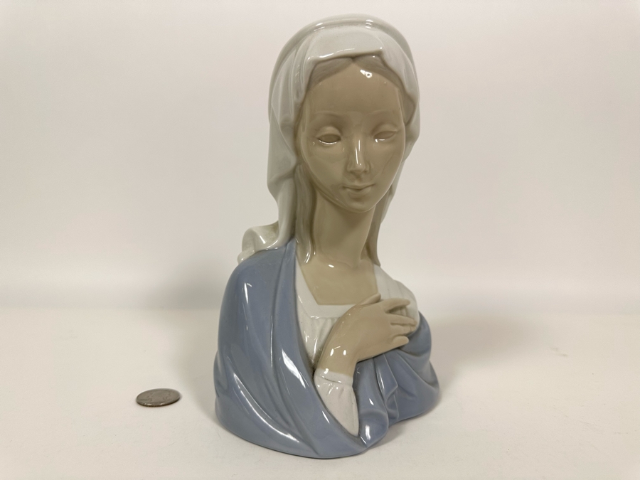 Lladro 'Madonna Bust' Porcelain Figurine 9H